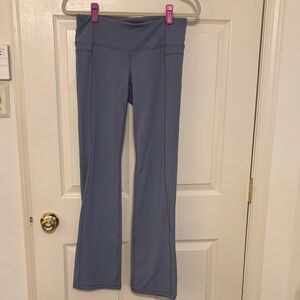 Athleta Women's Stretch Flare Yoga Pants - Slate Blue M petite